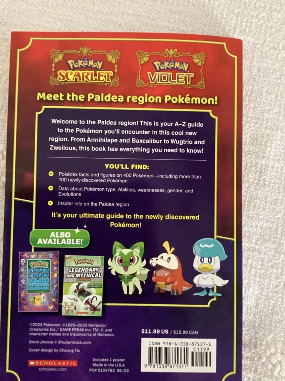 Scarlet and Violet Handbook (Pokémon) by Scholastic (2023, Trade Paperback)